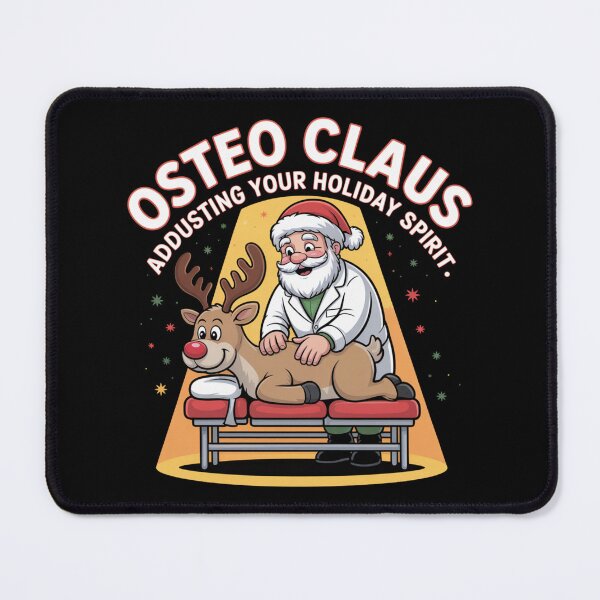 Item preview, Osteo Claus – Adjusting Your Holiday Spirit designed and sold by osteopath shop.