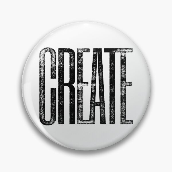 Item preview, CREATE Distressed Ink Typographical Print designed and sold by GeeThang.