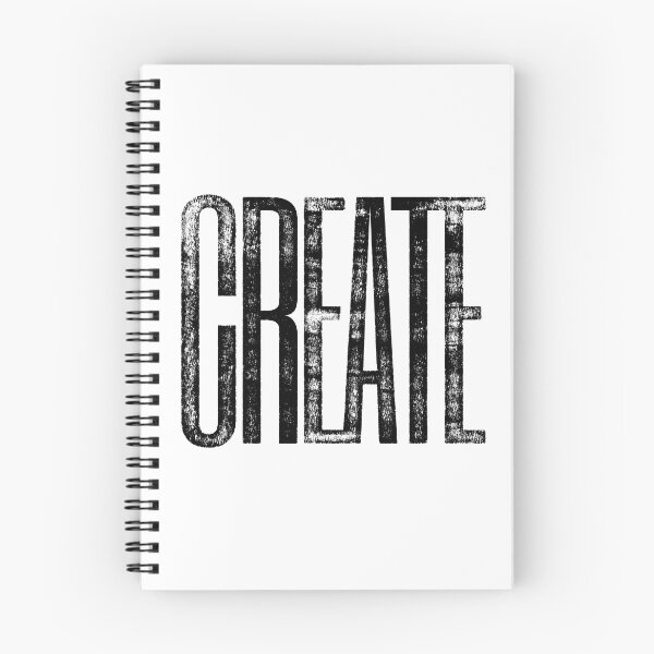 Item preview, CREATE Distressed Ink Typographical Print designed and sold by GeeThang.