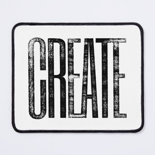 Item preview, CREATE Distressed Ink Typographical Print designed and sold by GeeThang.