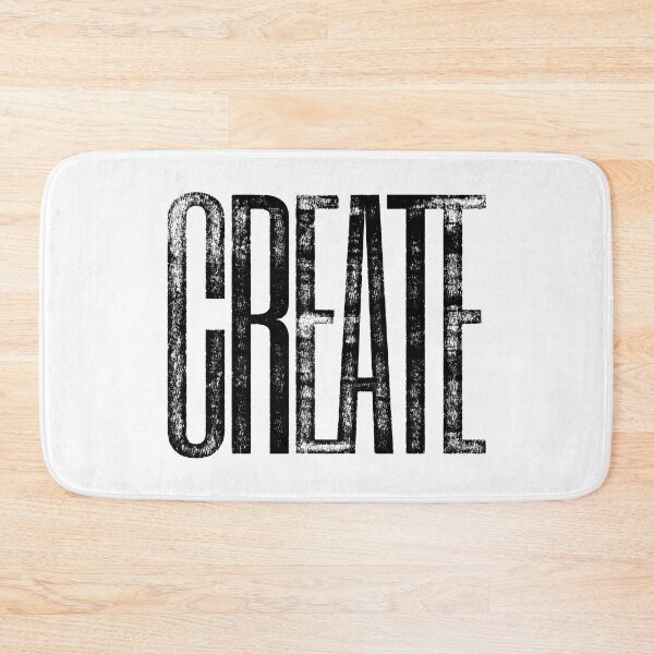 Item preview, CREATE Distressed Ink Typographical Print designed and sold by GeeThang.