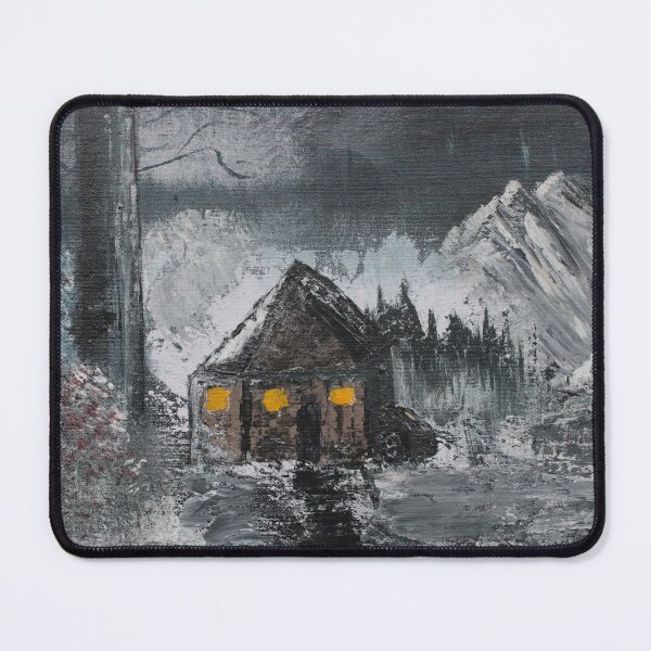 Item preview, Cabin in majestic forest at night designed and sold by EdithParkerBlu.