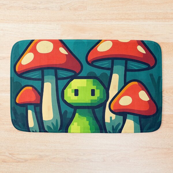 Item preview, Whimsical Mushroom Forest Aesthetic Seamless Pattern designed and sold by StickyGuys.