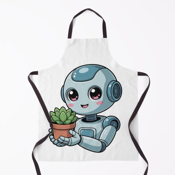 Item preview, Cute Robot and Flower designed and sold by NicolasGlowArt.