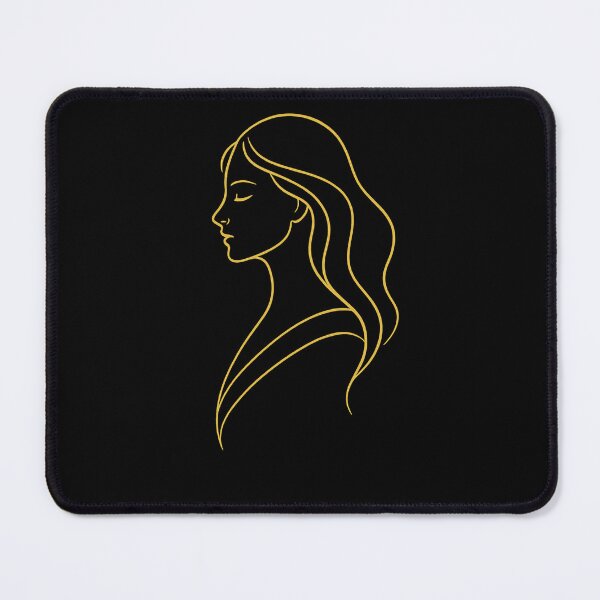 Item preview, Golden Line Goddess – Minimalist Feminine Art designed and sold by ArcadiaSilence.