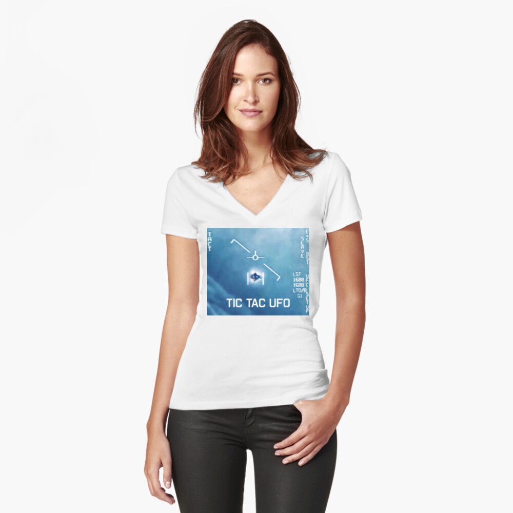 Item preview, Fitted V-Neck T-Shirt designed and sold by EyeMagined.
