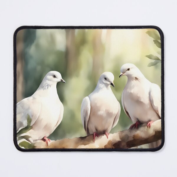 Item preview, Three White Doves in Tree designed and sold by CalmnessbyChoice.