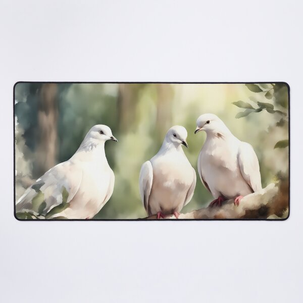 Item preview, Three White Doves in Tree designed and sold by CalmnessbyChoice.