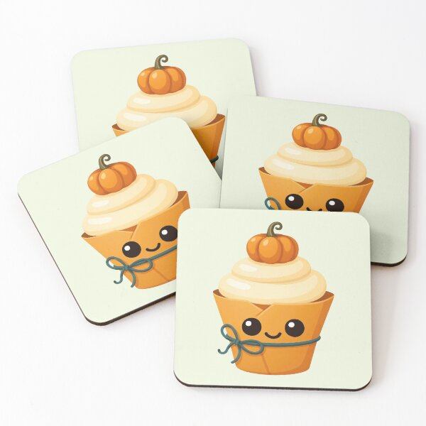 Item preview, Kawaii pumpkin spice cupcake  designed and sold by FatBirdie.