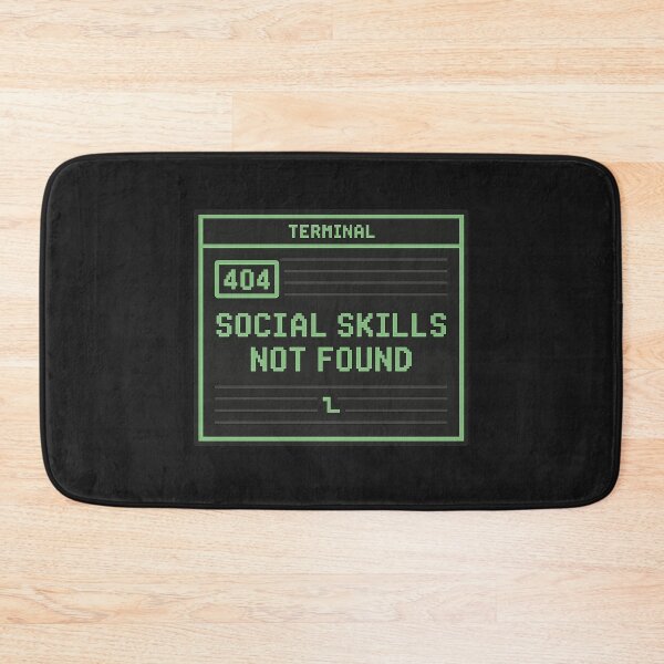 Item preview, 404 Error: Social Skills Not Found — Geek Introvert Shirt designed and sold by Bratak.