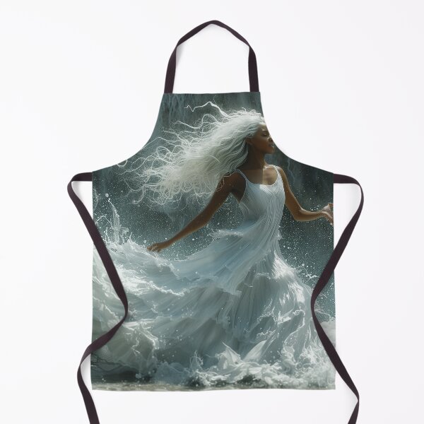 Item preview, Beautiful woman in white water dress designed and sold by Thread & Chuckles.