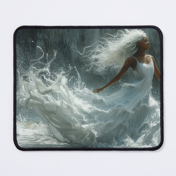 Item preview, Beautiful woman in white water dress designed and sold by Thread & Chuckles.
