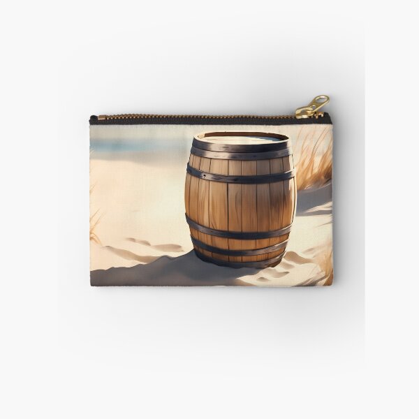 Item preview, Wooden Barrel on Beach designed and sold by CalmnessbyChoice.