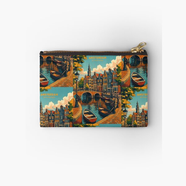 Item preview, Amsterdam Vintage Style Illustration designed and sold by TownWish.