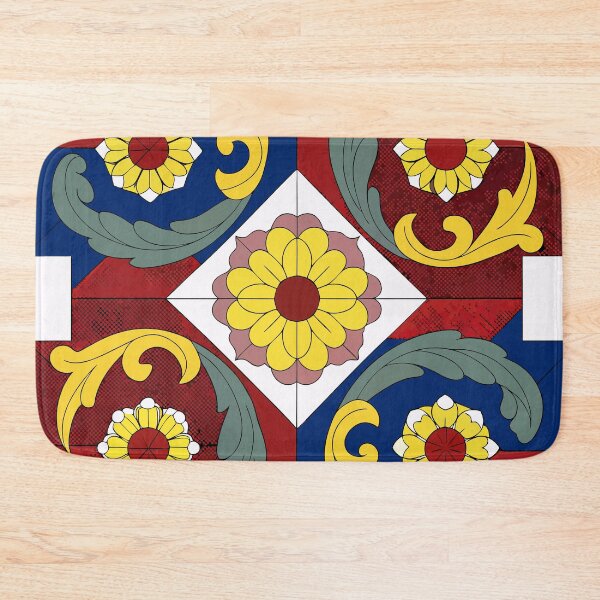 Item preview, Vintage Floral Tile Pattern designed and sold by trengeee.