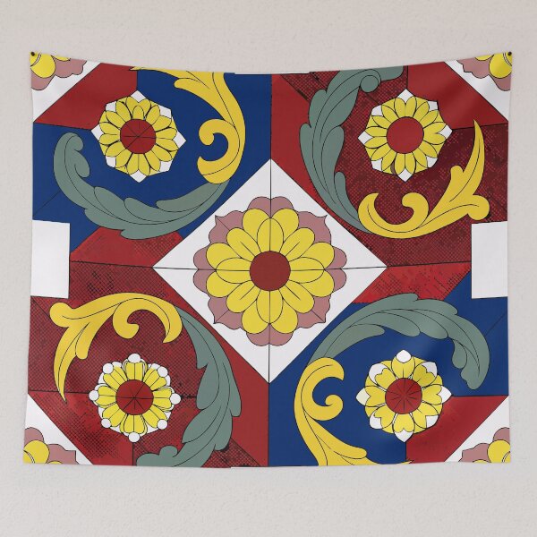 Item preview, Vintage Floral Tile Pattern designed and sold by trengeee.
