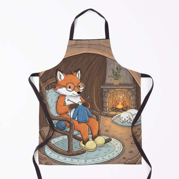 Item preview, Cute Fox Knitting - Winter Christmas designed and sold by Claustronautas.
