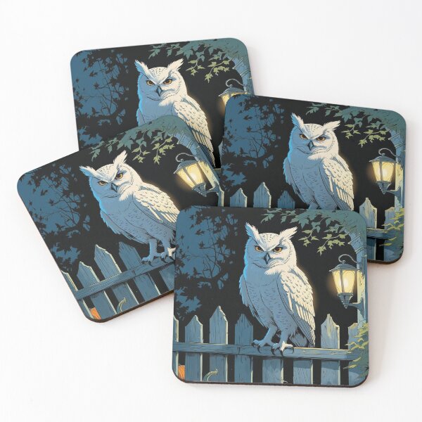 Item preview, Forest Owl Watcher – Cottagecore Halloween Night designed and sold by Deezyned.