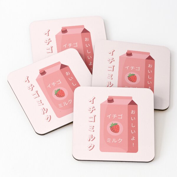 Item preview, Kawaii Japanese Pink Strawberry Milk Carton Design designed and sold by JustPeachy x Momo.