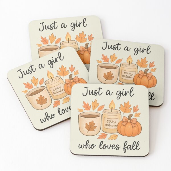 Item preview, Just A Girl Who Loves Fall Cozy Autumn Lover Pumpkin Spice Coffee designed and sold by DesignsByAnett.
