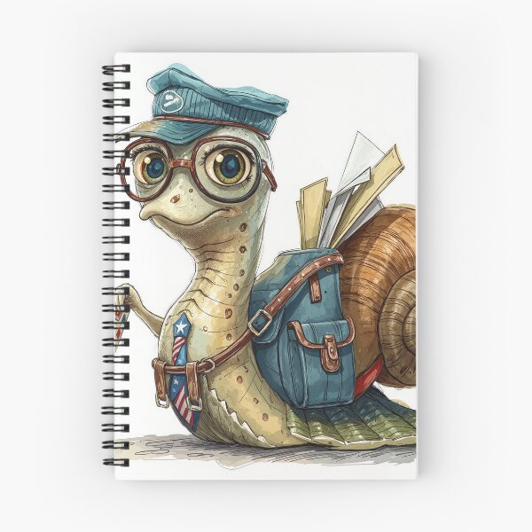 Item preview, Snail Postman Delivering Mail designed and sold by Maria Dryfhout.