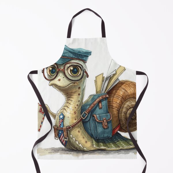 Item preview, Snail Postman Delivering Mail designed and sold by Maria Dryfhout.
