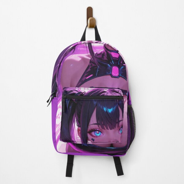 Item preview, Anime waifu cyberpunk digital art, blue eyes designed and sold by Planet Utoppia.