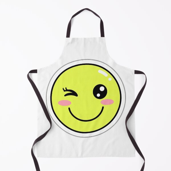 Item preview, Cute Kawaii Winking Smiley Face Sticker designed and sold by ChameloX.