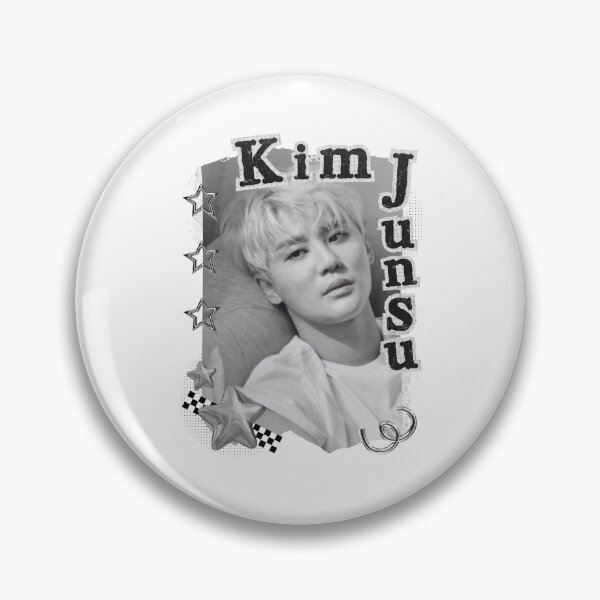 Item preview, Junsu Kpop Solo Artist Black and White Collage Digital Art Portrait designed and sold by AJUNICE STUDIO.
