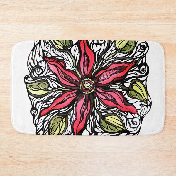 Item preview, Graphic red flower designed and sold by Olirina.