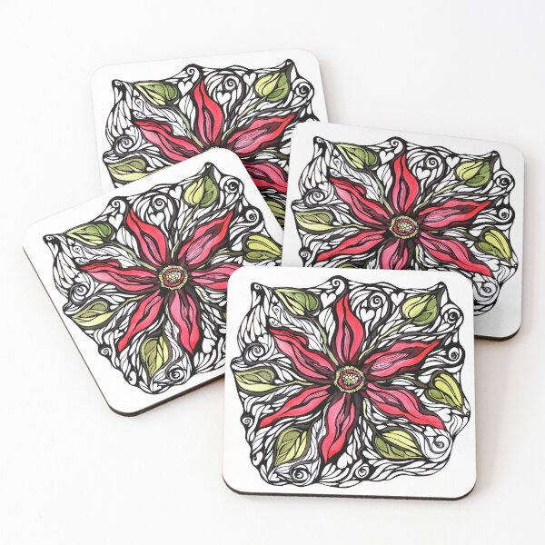 Item preview, Graphic red flower designed and sold by Olirina.