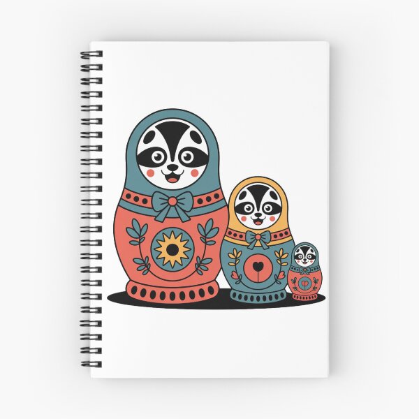 Item preview, Retro Cute Panda Matryoshka Babushka – Quirky Russian Nesting Doll Design designed and sold by Okada's t-shirts & accessories.