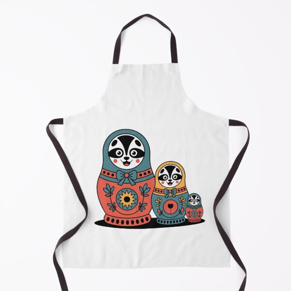 Item preview, Retro Cute Panda Matryoshka Babushka – Quirky Russian Nesting Doll Design designed and sold by Okada's t-shirts & accessories.