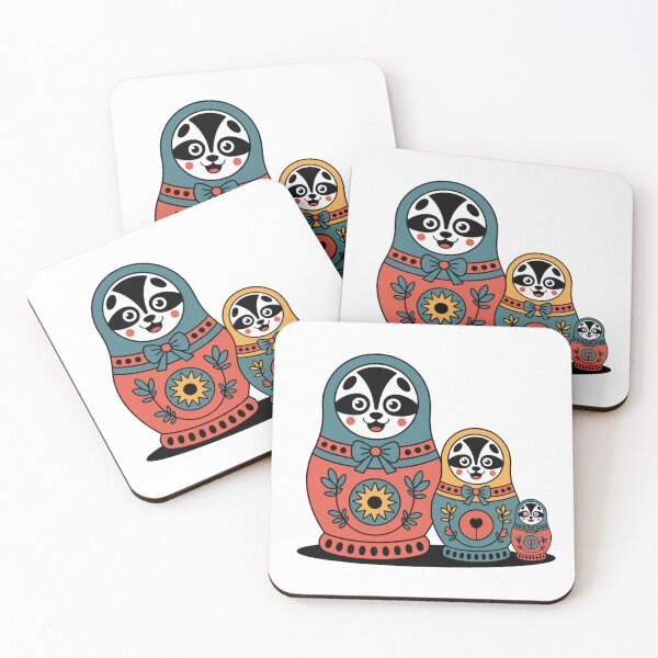 Item preview, Retro Cute Panda Matryoshka Babushka – Quirky Russian Nesting Doll Design designed and sold by Okada's t-shirts & accessories.