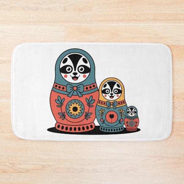 Item preview, Retro Cute Panda Matryoshka Babushka – Quirky Russian Nesting Doll Design designed and sold by Okada's t-shirts & accessories.