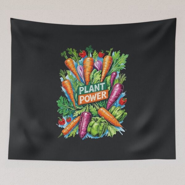 Item preview, Plant Power Veggie Celebration Art designed and sold by Zakrytos ★★★★★.