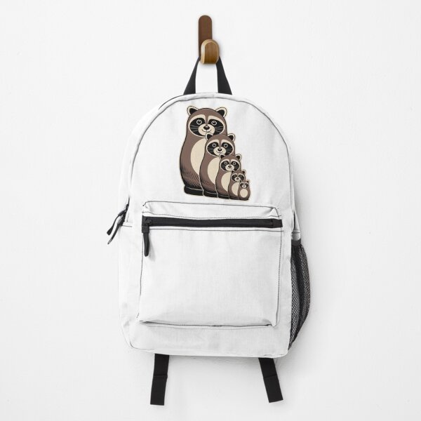 Item preview, Retro Cute Raccoon Matryoshka Babushka – Quirky Russian Nesting Doll Design designed and sold by Okada's t-shirts & accessories.
