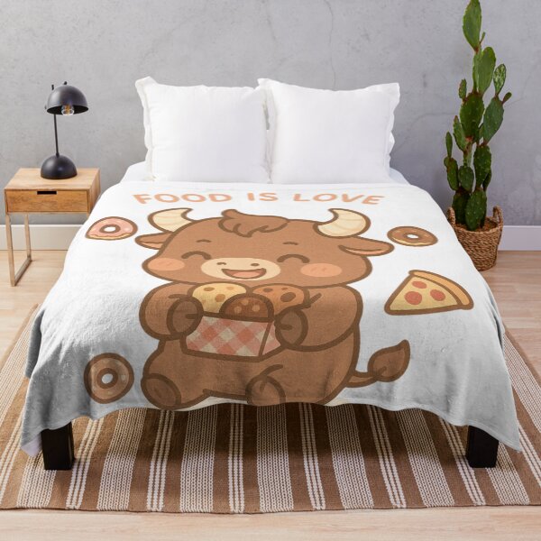 Item preview, Cute Taurus Zodiac Bull Food Lover Design designed and sold by Nytherra.