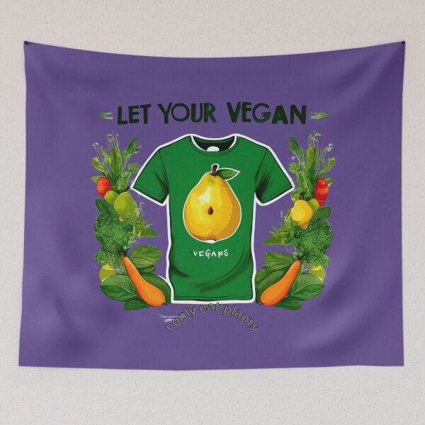 Item preview, Let Your Shirts Be Vegan designed and sold by Zofia Sosnecka.