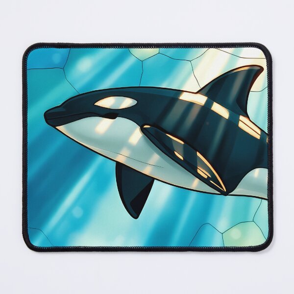 Item preview, Orca in Artistic Blue Sea designed and sold by CalmnessbyChoice.