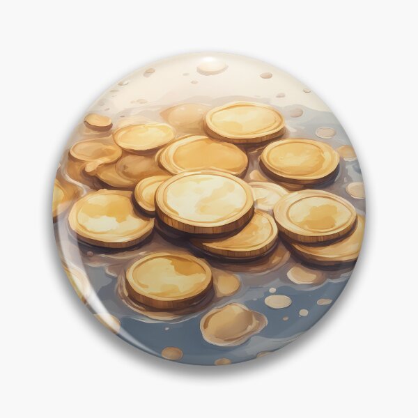 Item preview, Gold Coins in Water designed and sold by CalmnessbyChoice.