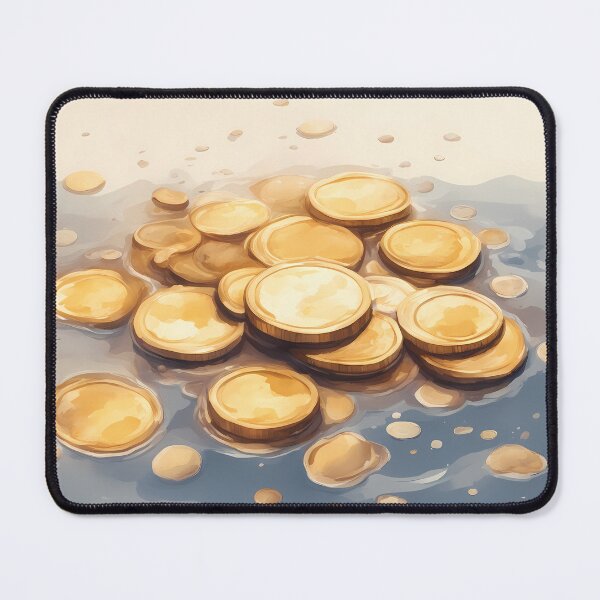 Item preview, Gold Coins in Water designed and sold by CalmnessbyChoice.