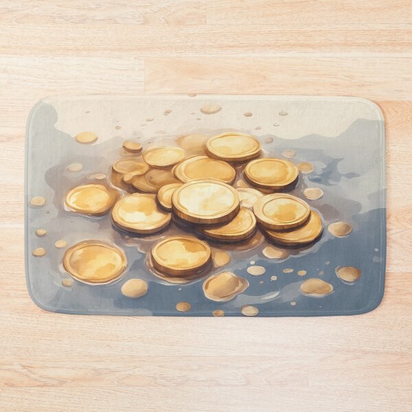 Item preview, Gold Coins in Water designed and sold by CalmnessbyChoice.