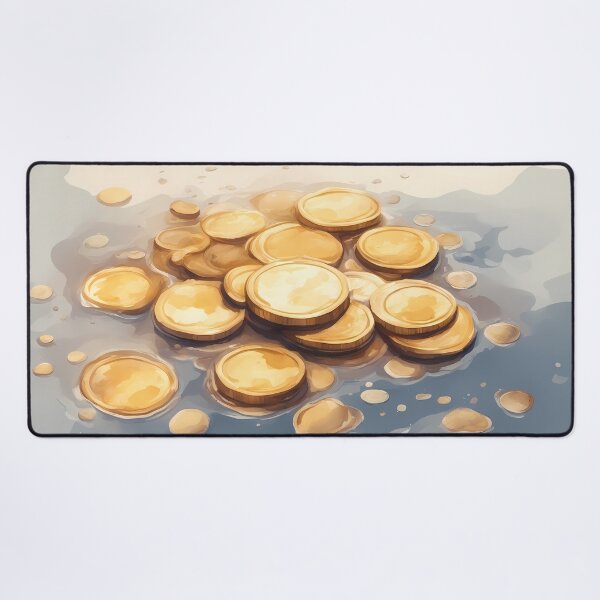 Item preview, Gold Coins in Water designed and sold by CalmnessbyChoice.