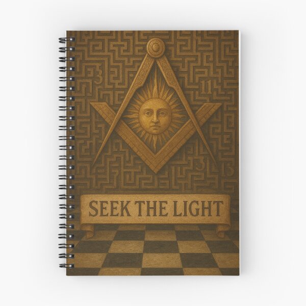Item preview, Freemason  Seek the Light Labyrinth Design designed and sold by historyandmore.
