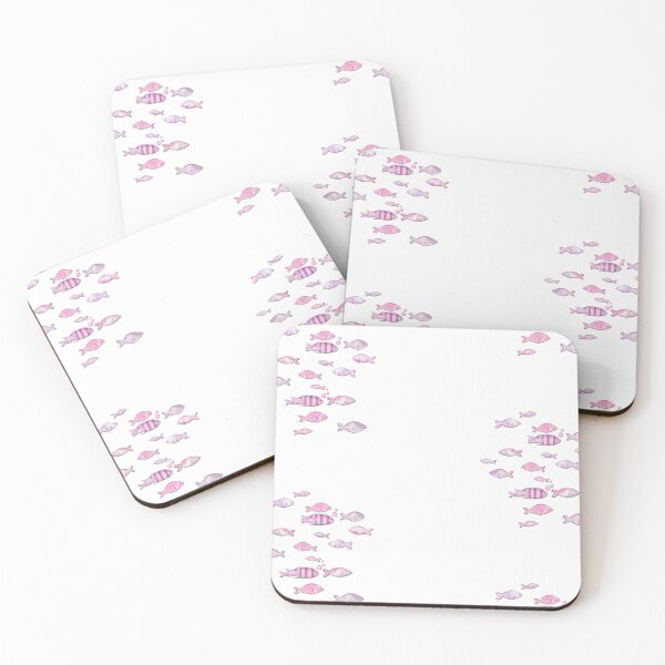 Item preview, Minimalist Pink Watercolor Fish Pattern designed and sold by NARIVA.