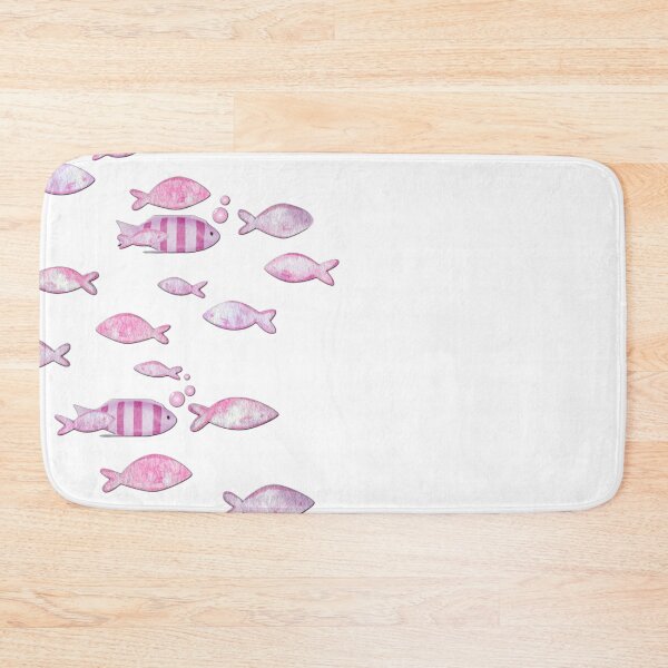 Item preview, Minimalist Pink Watercolor Fish Pattern designed and sold by NARIVA.