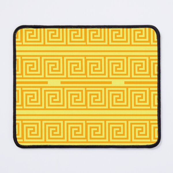 Item preview, Yellow Background Yellow Greek Key Fret Design  designed and sold by PatternTitan.