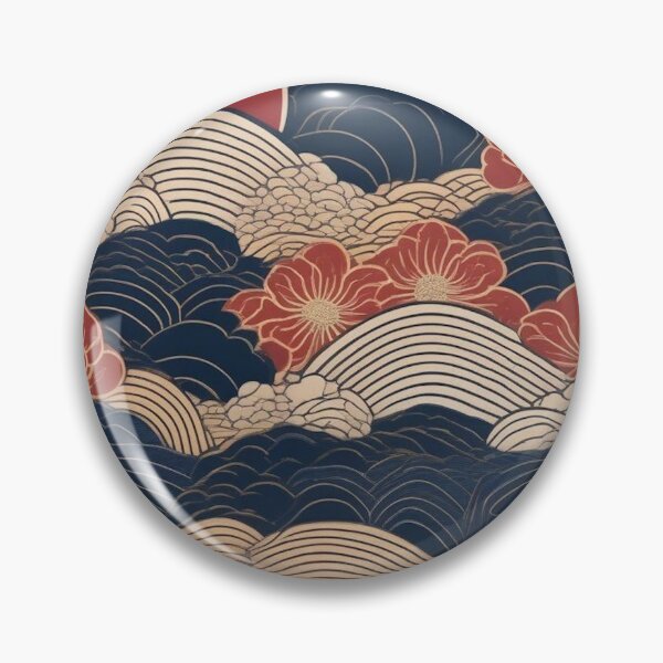 Artikelvorschau, Japanische Wolken- und Wellentextur – Nahtloses Ukiyo-e-Design entworfen und verkauft von Vandy Fullam.