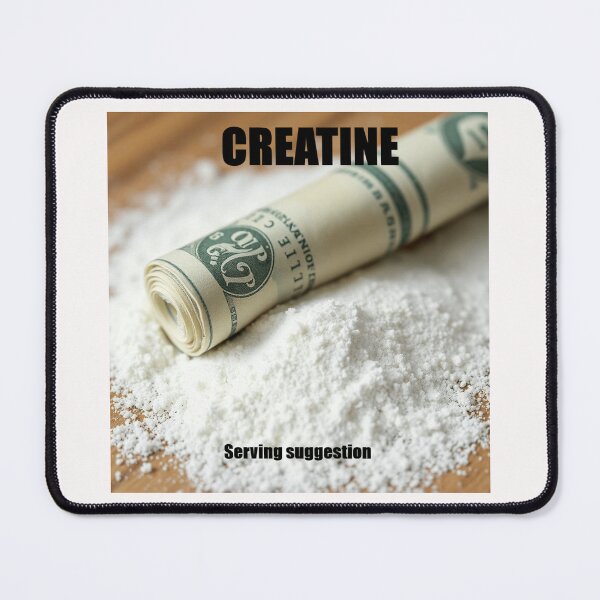 Item preview, Creatine Serving Suggestion with Dollar Bill designed and sold by HypeTheTrophy.
